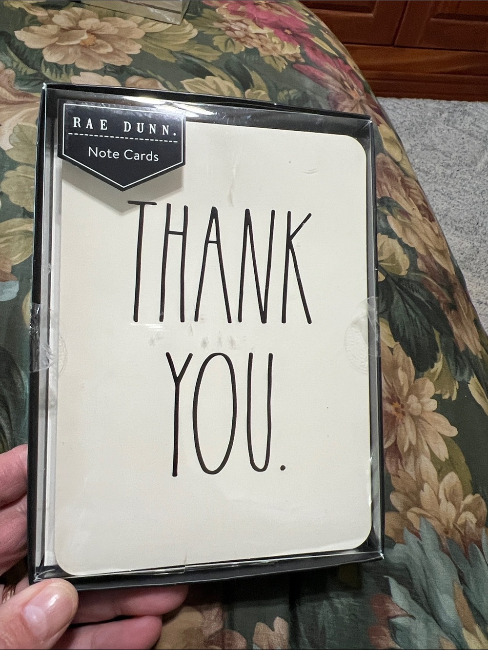 Rae Dunn Cream and Black 'THANK YOU' Note Cards